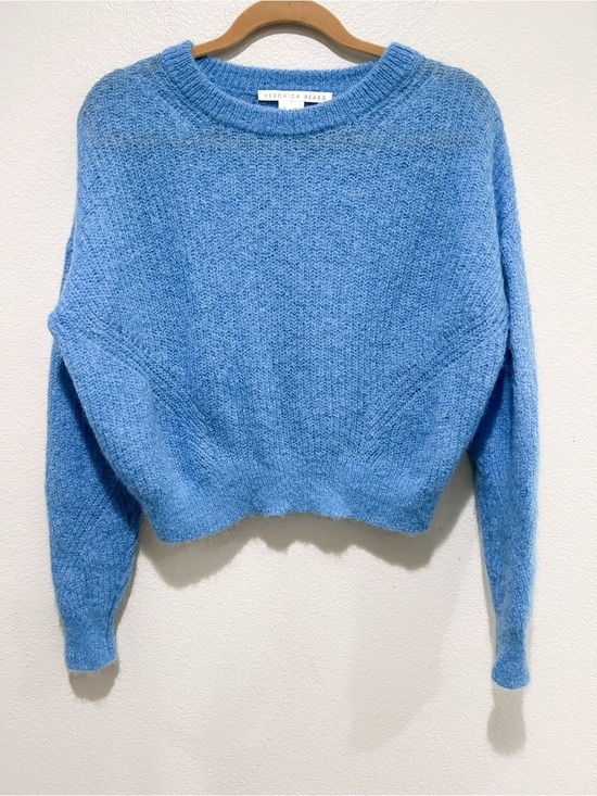 Veronica Beard Sweaters - Veronica Beard Blue Melinda crew neck sweater alpaca super-kid mohair
